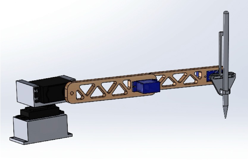 A 3D model of the robot