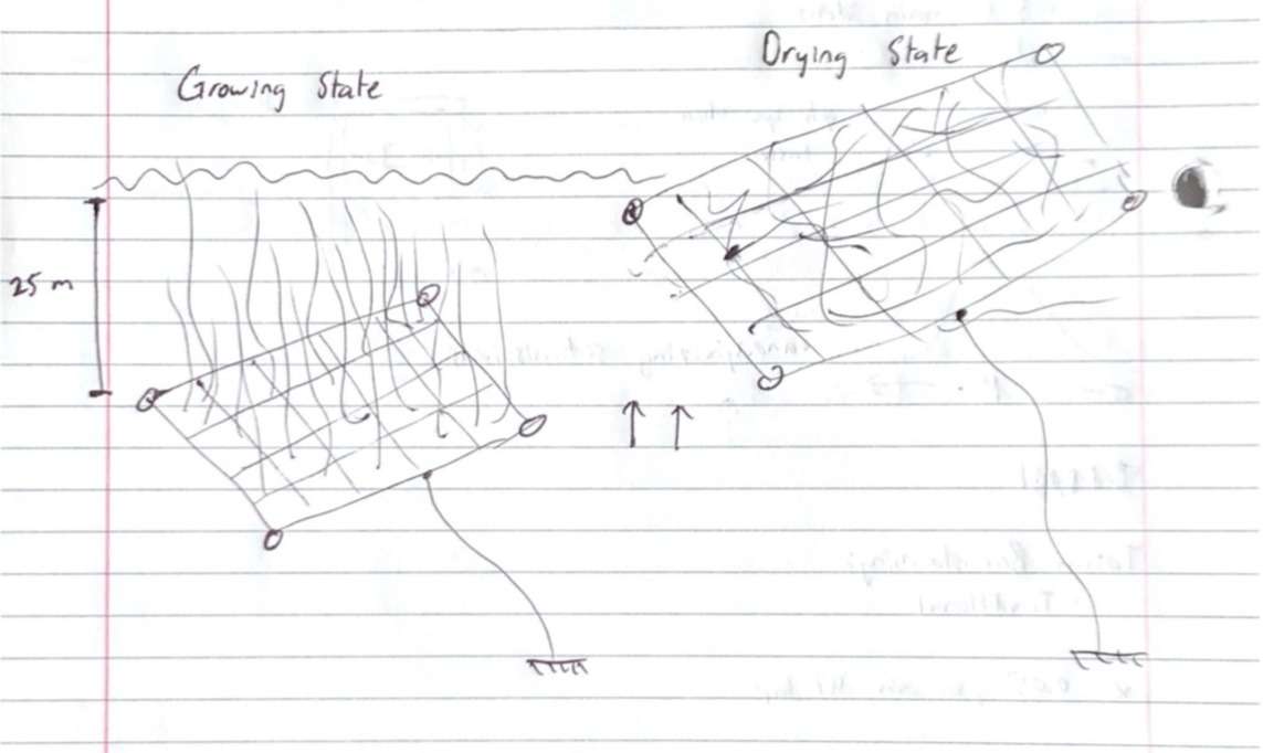 Initial drawing of the Textile Matrix