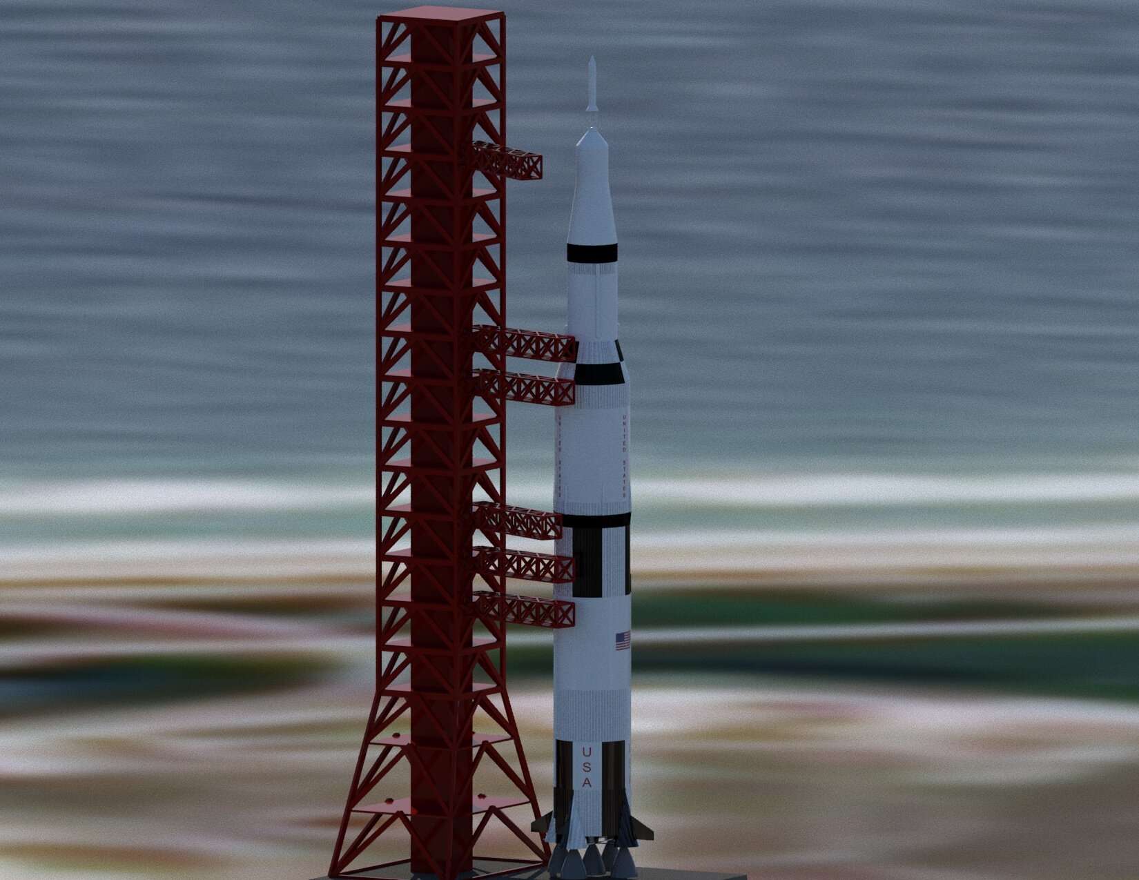 SATURN V RENDERING